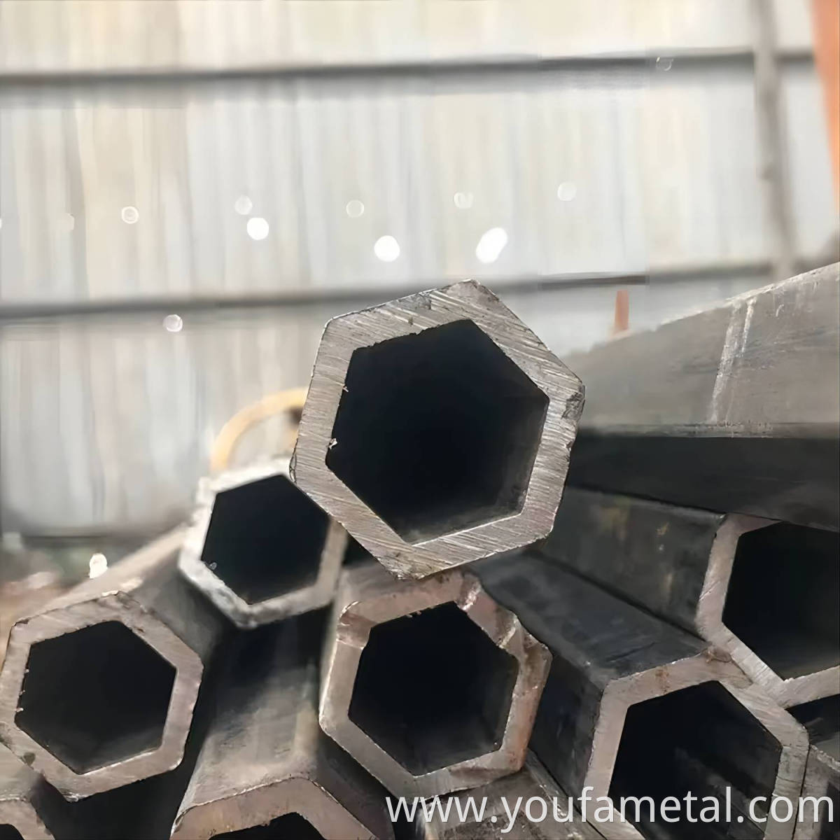 Hexagonal steel pipe